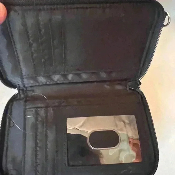 Vera Bradley Black Quilted Wristlet - Picture 4 of 7